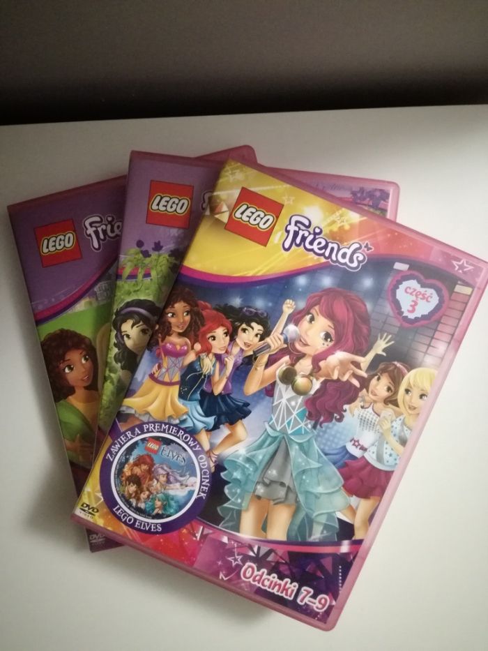 3 płyty DVD Lego friends odcinki 1-9 +gratis Mia i Ja