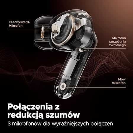 Słuchawki bezprzewodowe dokanałowe Soundpeats Capsule3 Pro