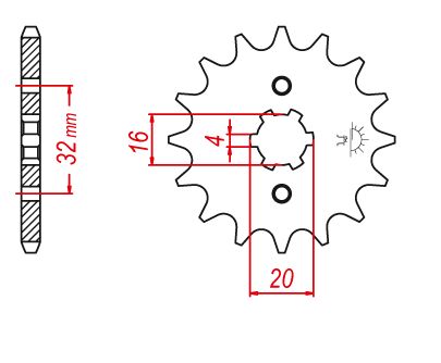 Zestaw napędowy DID Yamaha DT80 LC2 DT 80 cross NOWY Sklep