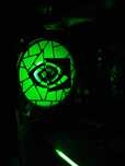 Nakładka 3D na wentylator 120mm | NVIDIA logo