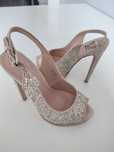 Buty brokatowe weselne 36