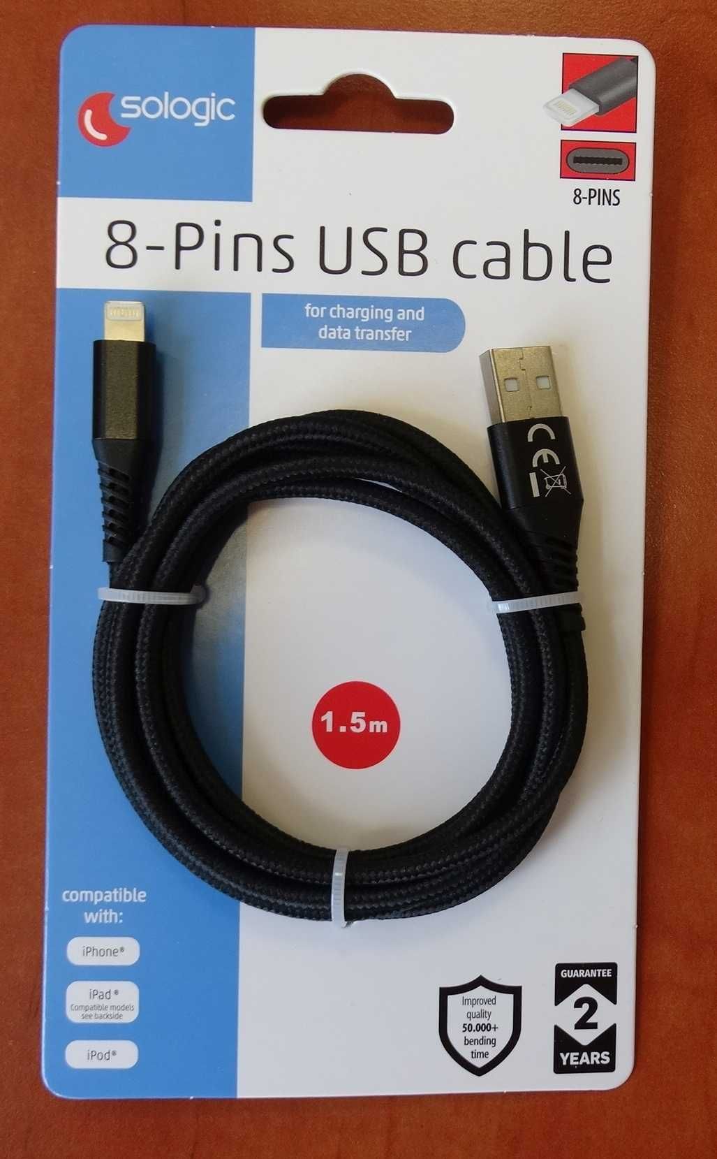 Kabel USB Apple Lightning Iphone iPad Pro 8-pin ładowanie przesyłanie