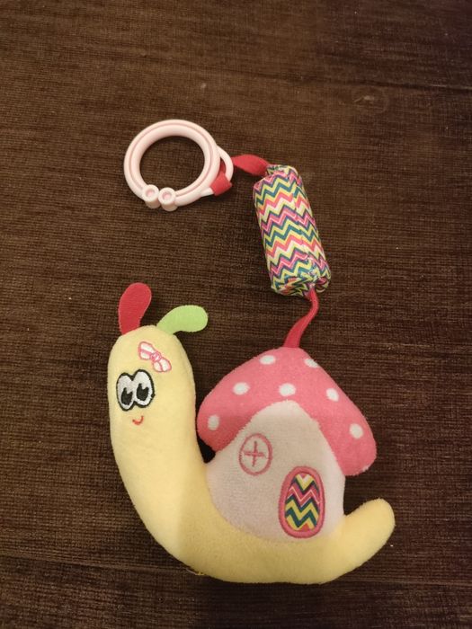 Zawieszka do wózka, grzechotka Ślimak