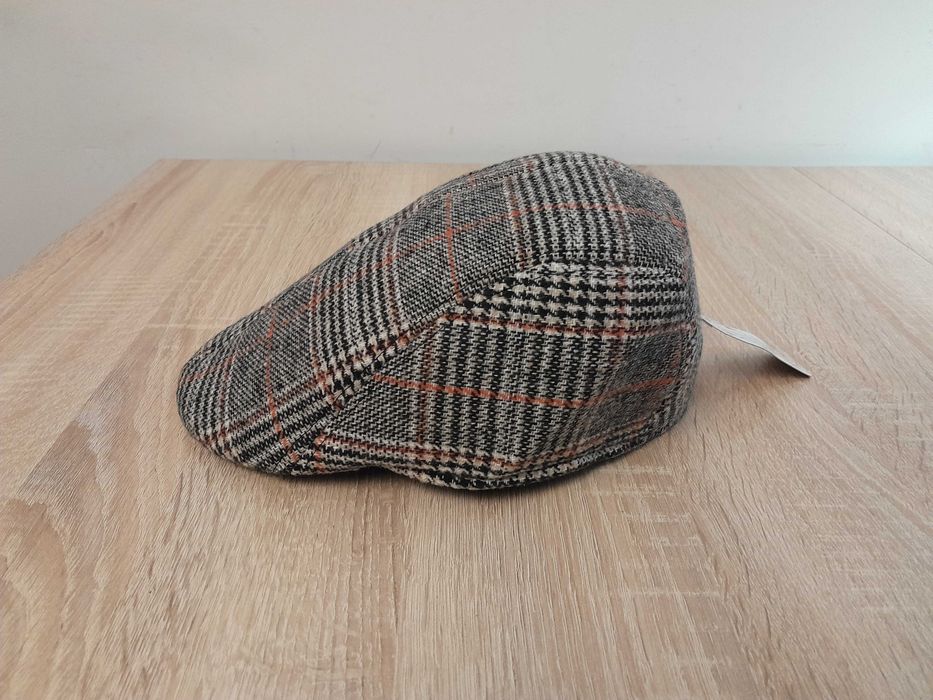 Nowa czapka z płaskim daszkiem, Retro_krateczka rozm. 57 (szara) UC_II