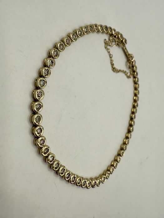 Złota bransoletka z diamentami 1,00ct