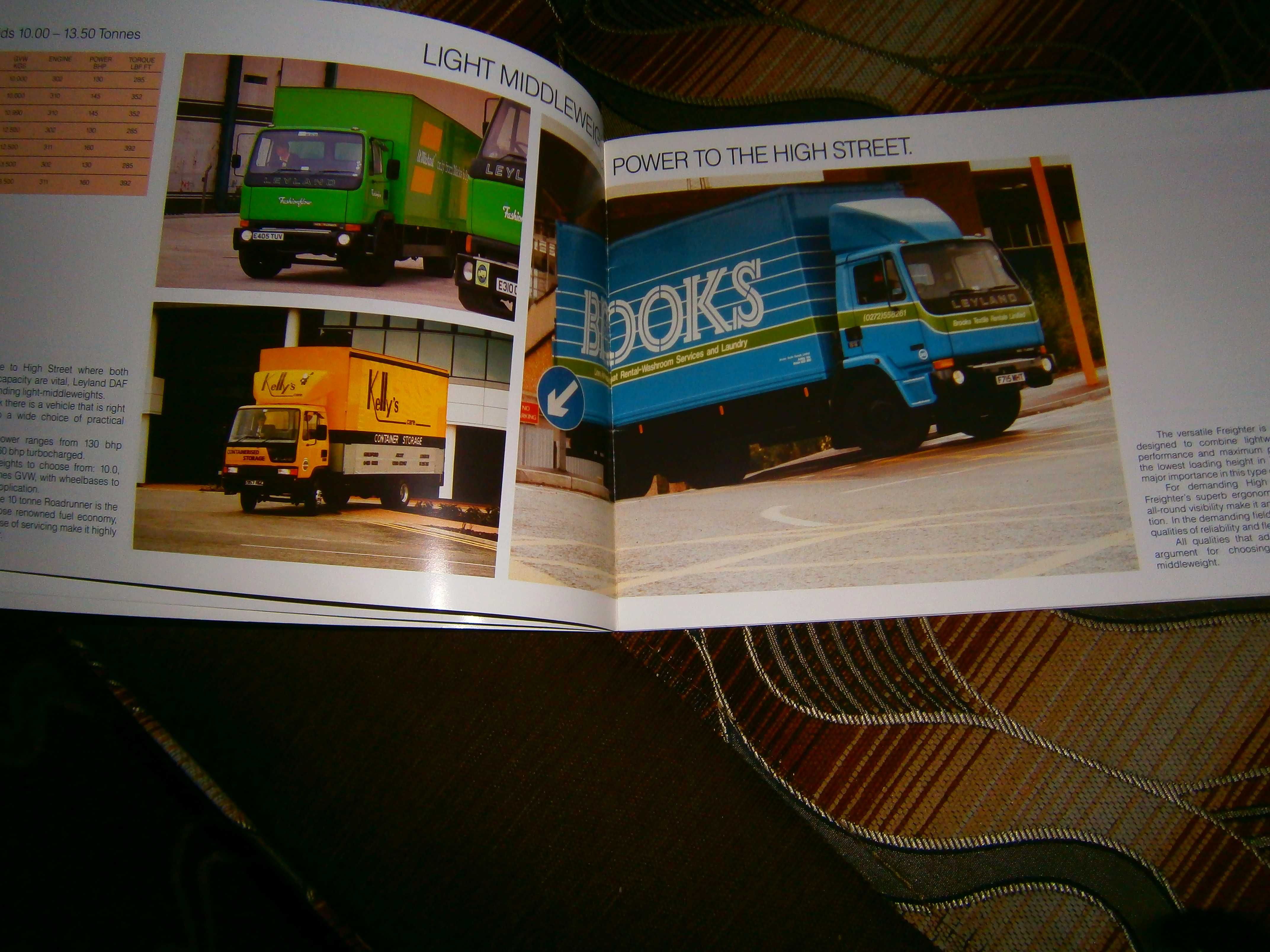 Folder prospekt ciężarówek DAF - LEYLAND