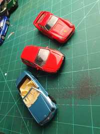 3x Burago 1:43 Mercedes Fiat Porsche