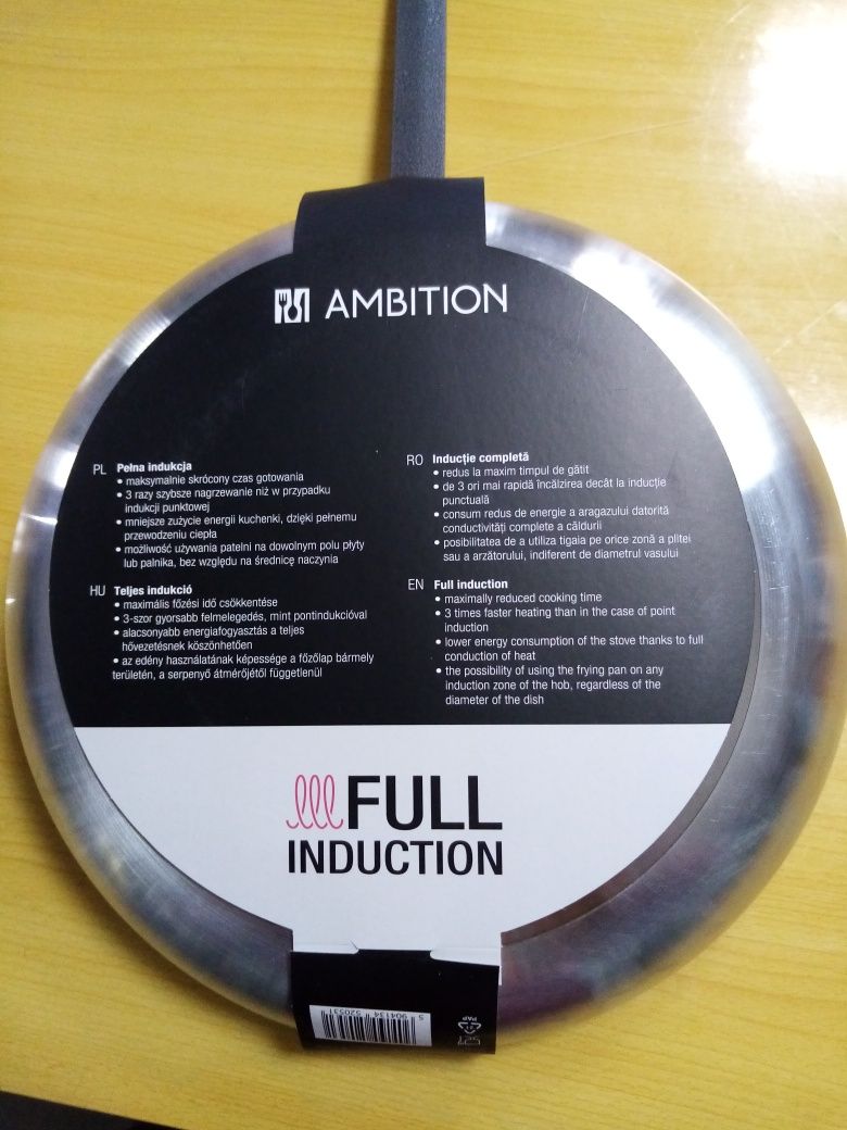 Patelnia 40 cm full induction