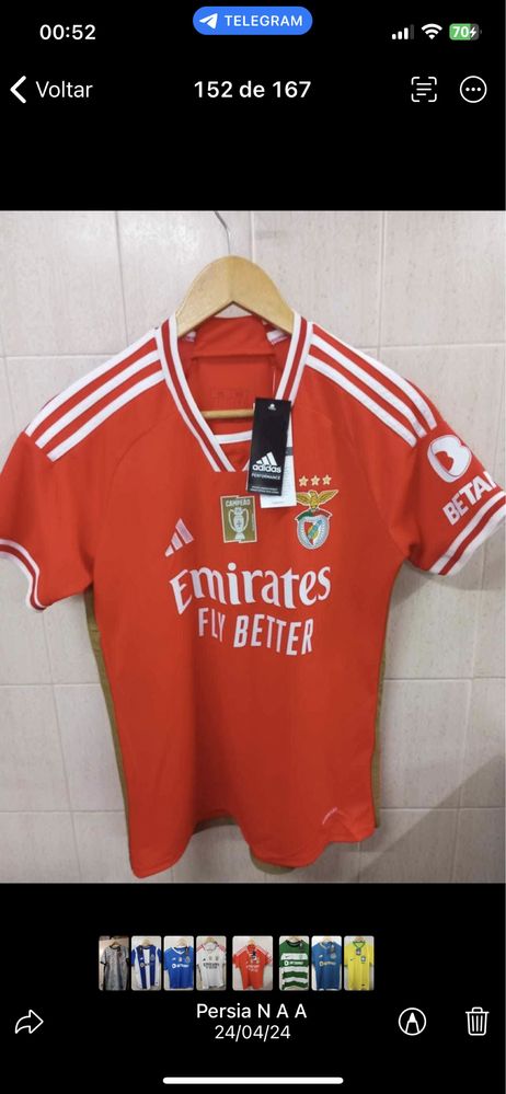 Camisolas do benfica