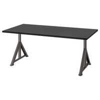 IKEA IDÅSEN ІДОСЕН Письмовий стіл з регулюванням висоти, чорний