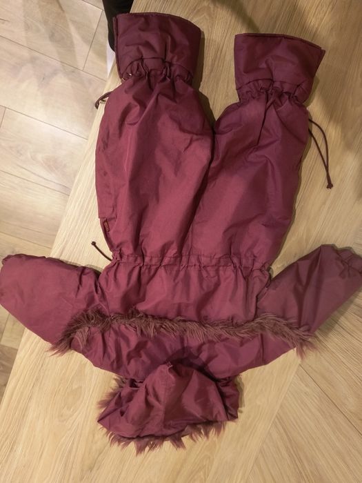 Kombinezon zimowy bordowy 74 cm