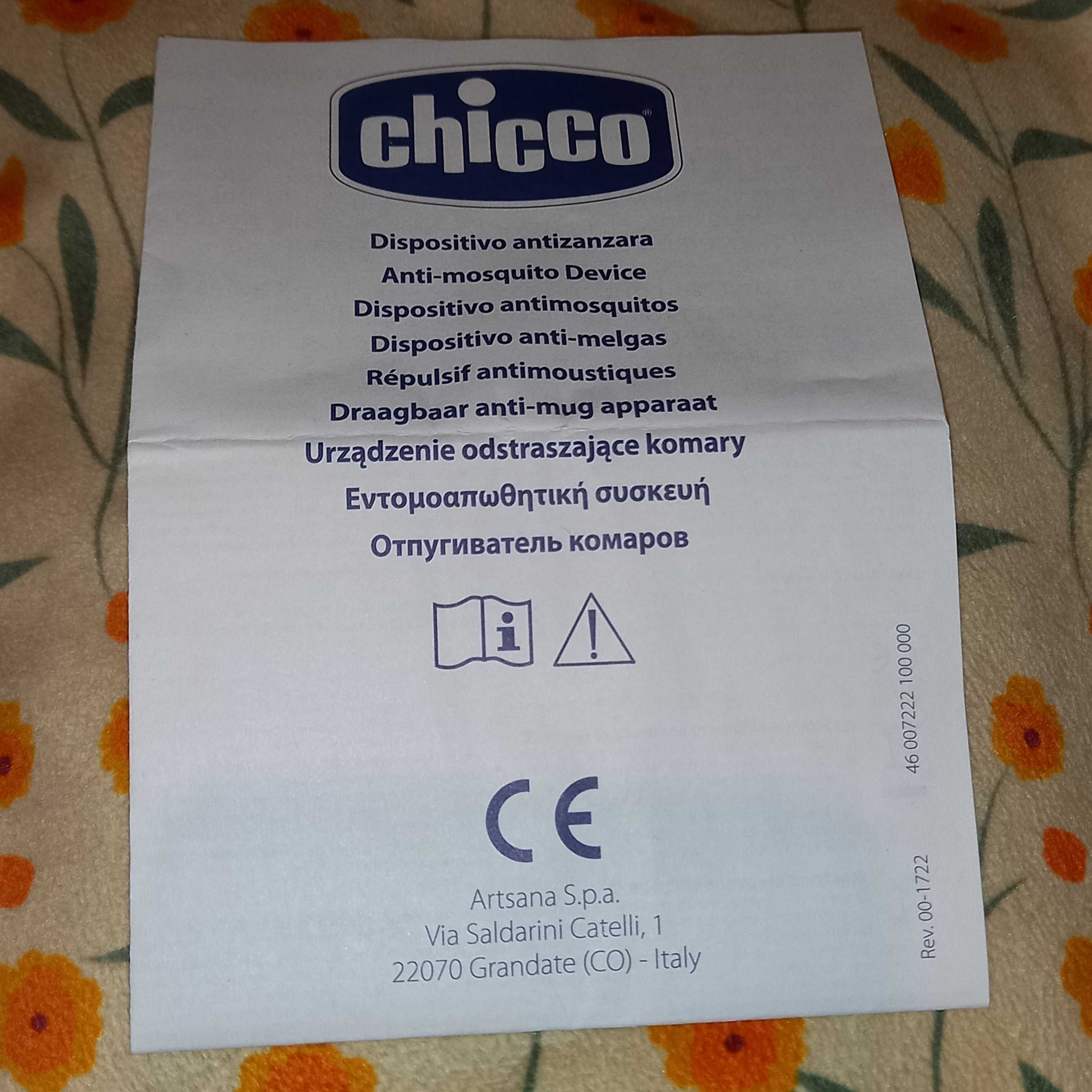 Chicco - dispositivo Anti Mosquitos (repelente de insectos)