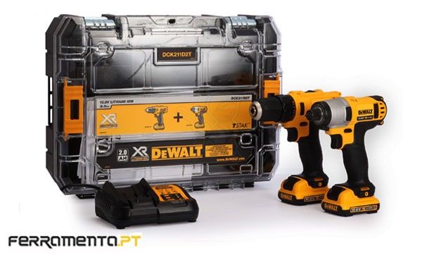 Kit 2 Máquinas 10,8V 2,0 Ah XR DeWalt DCK211D2T