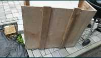 Skrzynia pudło ze sklejki drewniane 80x80x27 transportowa