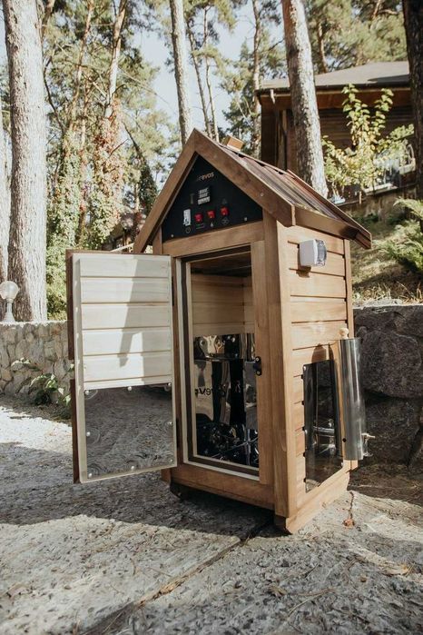 Уникальная коптильня: подсветка, горячее/холодное копчение на 7-10 кг