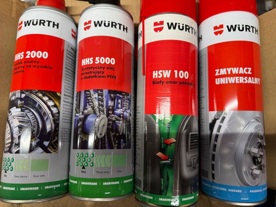 Zestaw wurth do rowerów, zmywacz uniwersalny HHS5000 HSW100 HHS2000