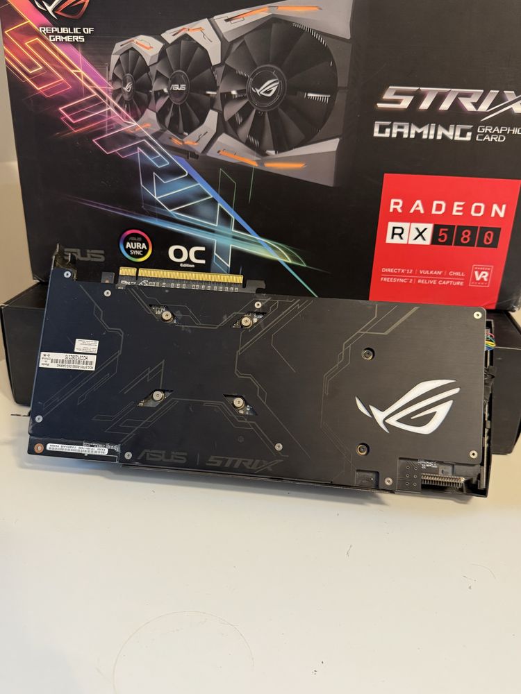 AMD Radeon RX 580 Strix OC 8GB Karta graficzna sprawna