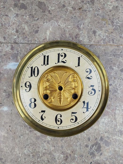 663 Tarcza starego zegara ściennego ślązaka 18,5cm 56,5/32