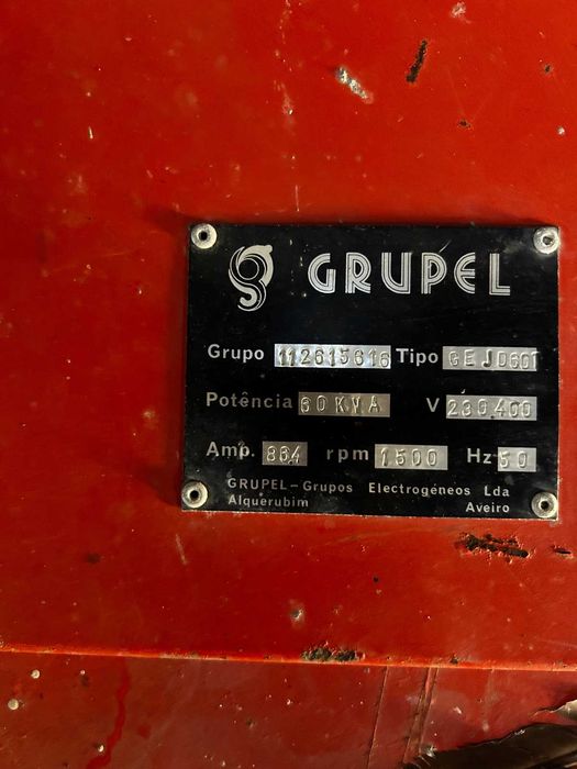 Gerador Grupel 60 kVA – Não Funcional