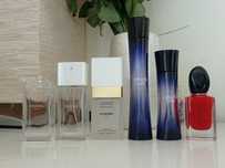 Puste flakony po perfumach Chanel Armani