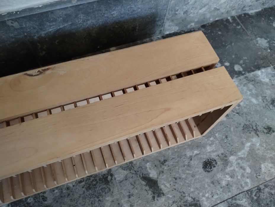 Organizador Cds madeira pinho