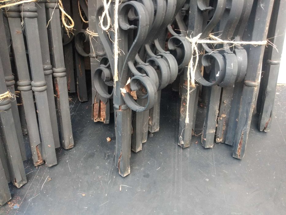 używane tralki ogrodzeniowe metal / tworzywo działka, kojec, 20 metrów