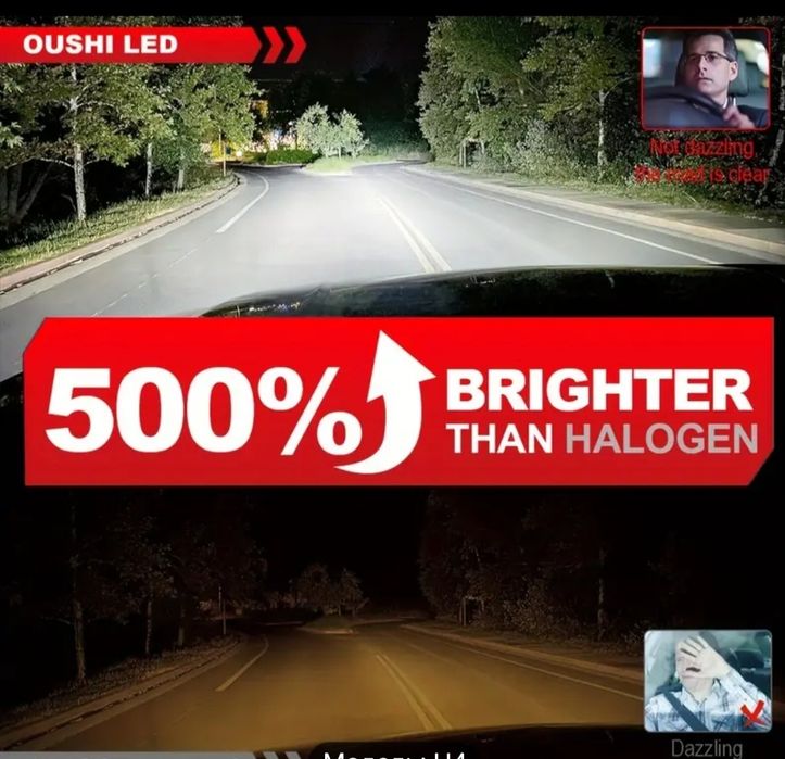 Продам led лампи h4