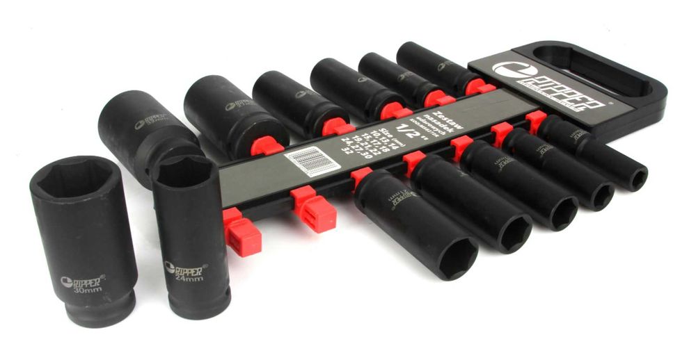 NASADKI UDAROWE 13el 10-32 mm 1/2" zestaw nasadek