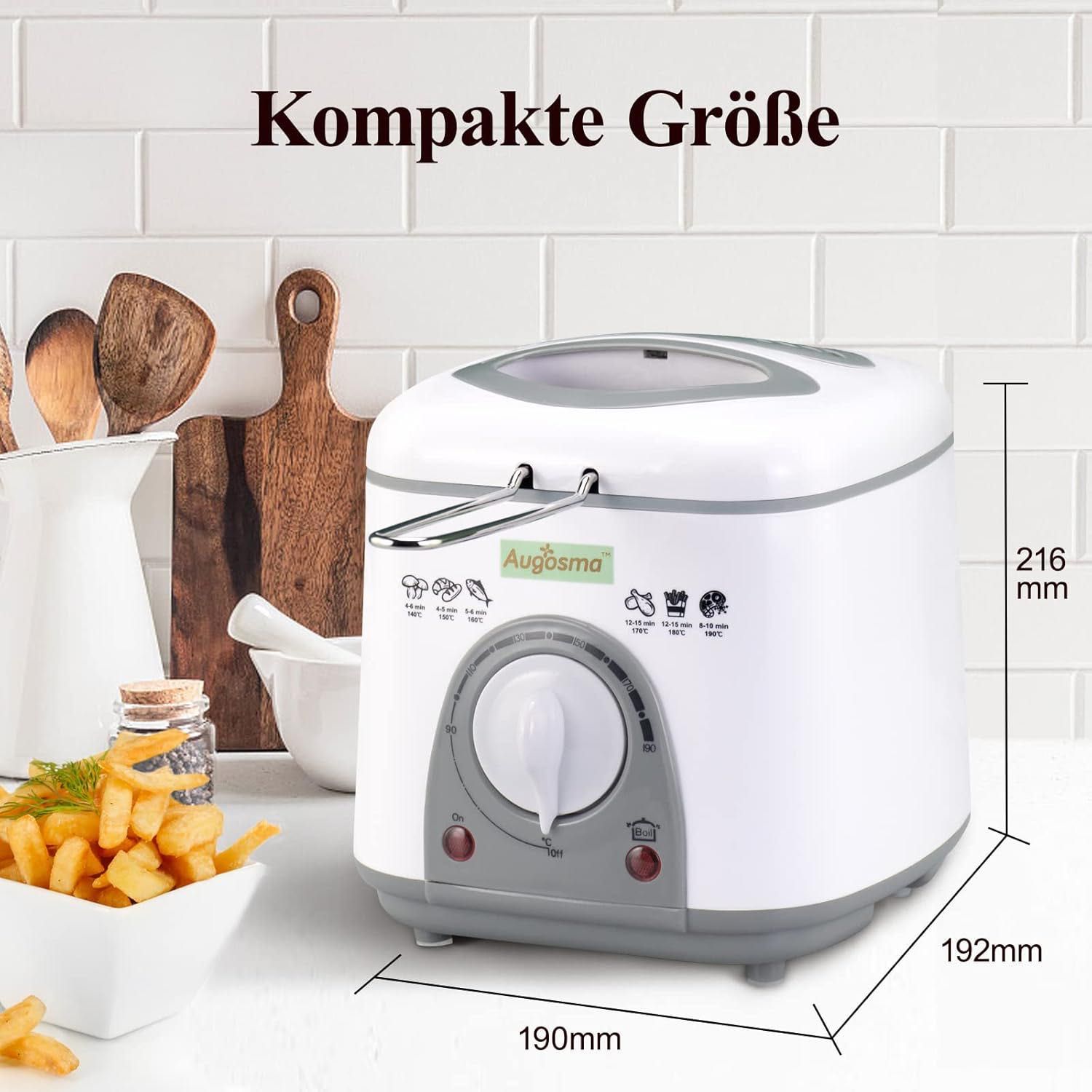 Mini frytkownica olejowa 1litr mała frytkownica pojedyncza