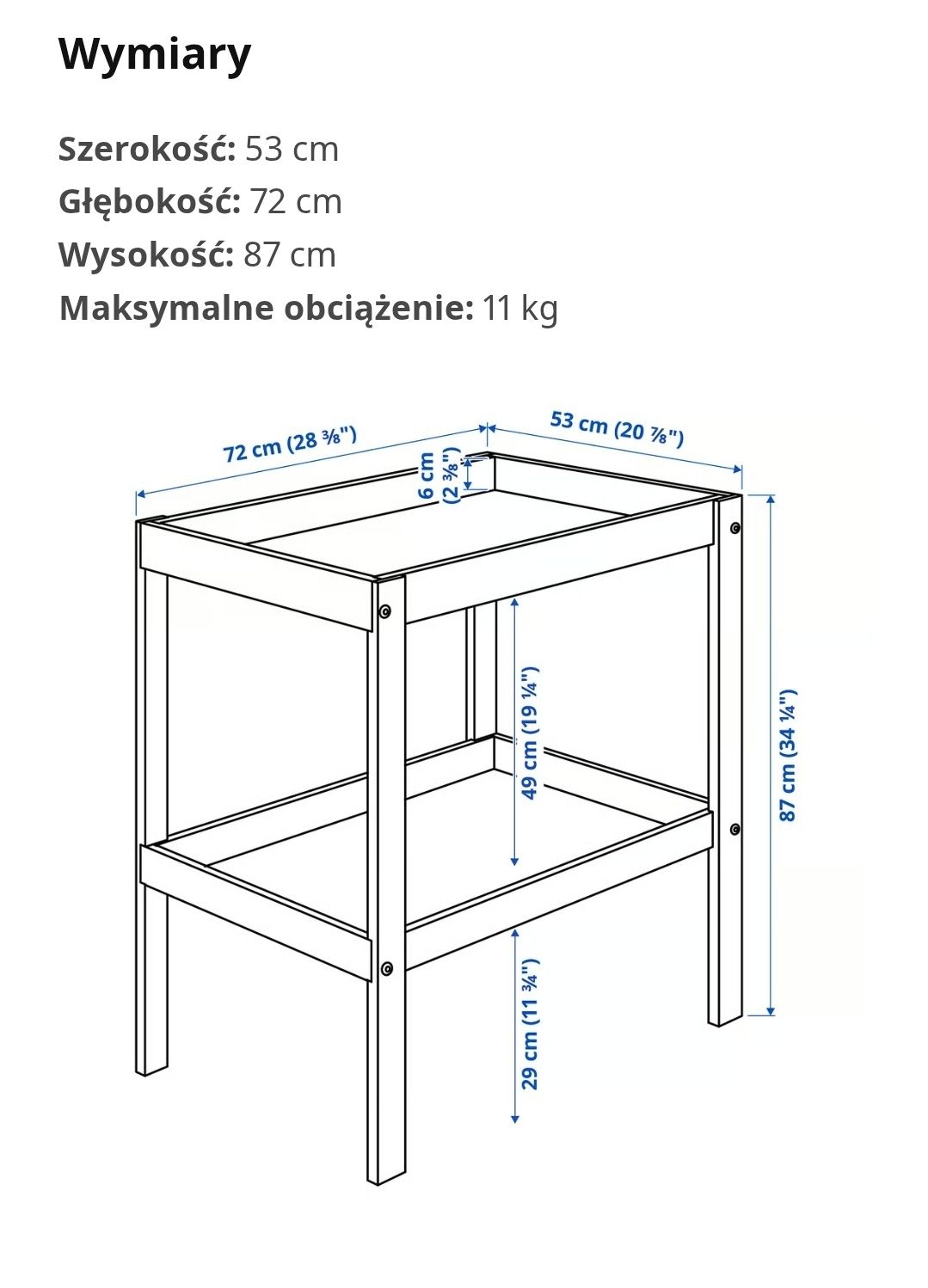 Stół do przewijania, przewijak Ikea + akcesoria