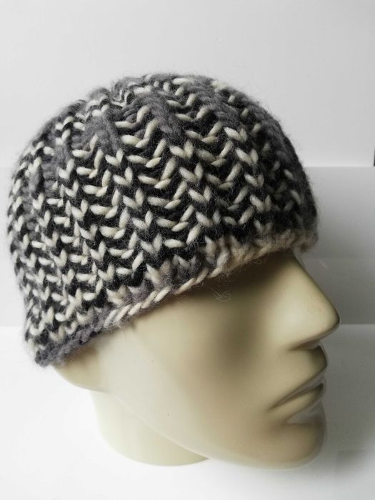 czapka męska hand made