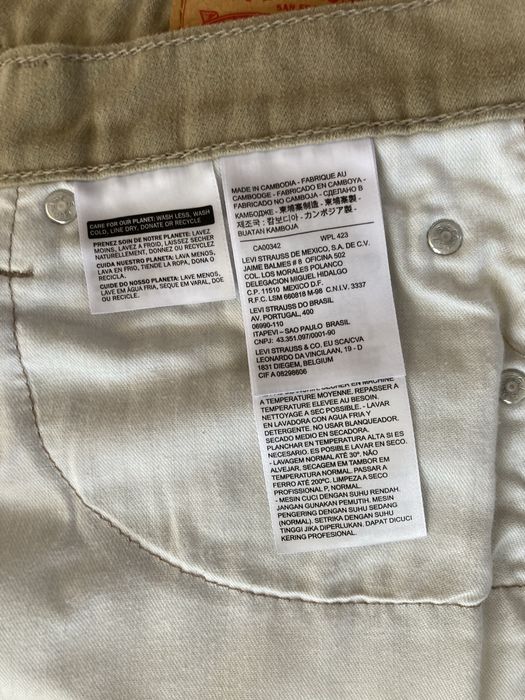 Męskie spodnie jeansy Levis 511 W 32 L 30