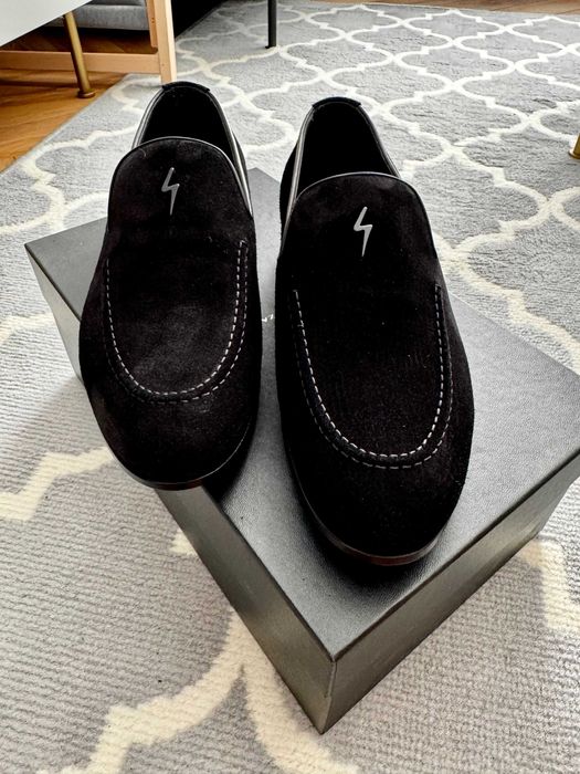 Buty GIUZEPPE ZANOTTI velutto nero, NOWE!