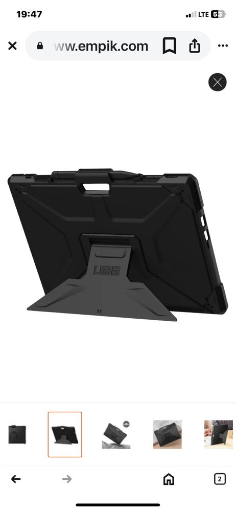 Etui do Microsoft Surface Pro 9 z podstawką UAG Metropolis SE czarne