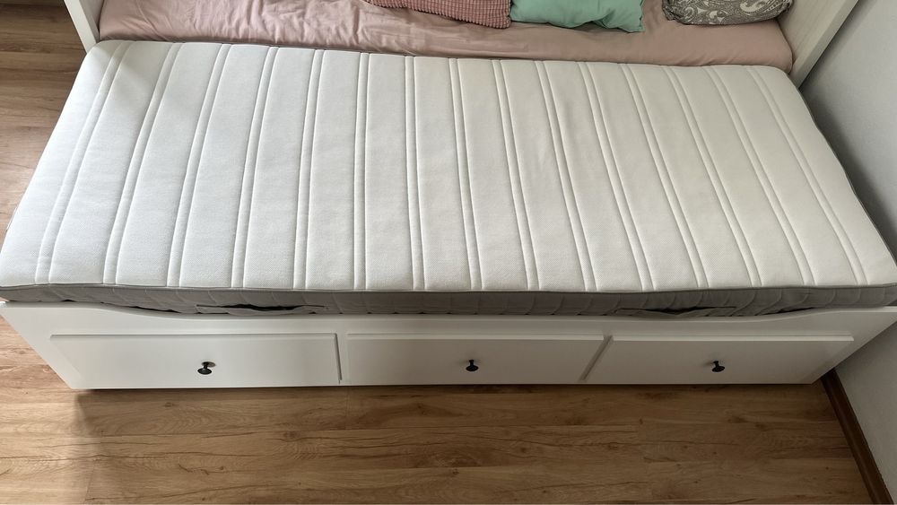 Półtwardy materac sprężynowy Hamarvik Ikea 80x200