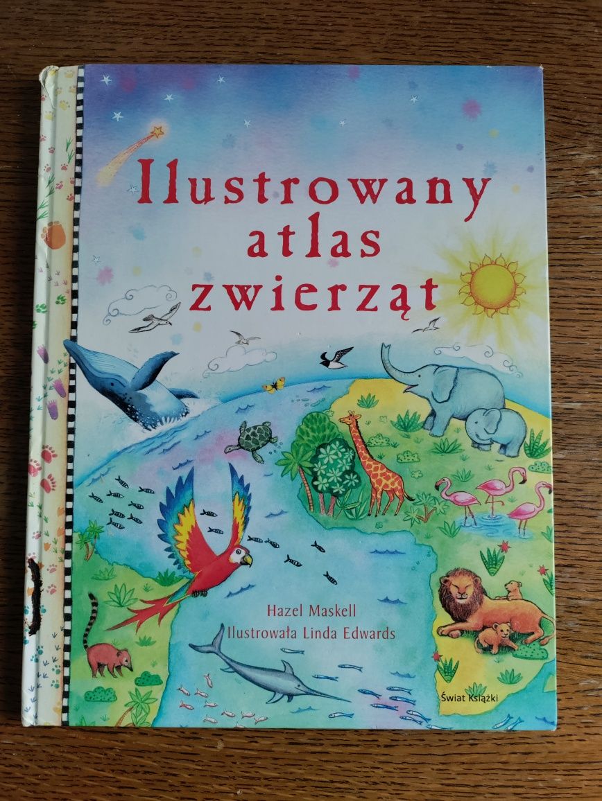 Przepiękny, edukacyjny, ilustrowany atlas zwierząt