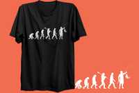 Koszulka t-shirt dla wędkarza ewolucja