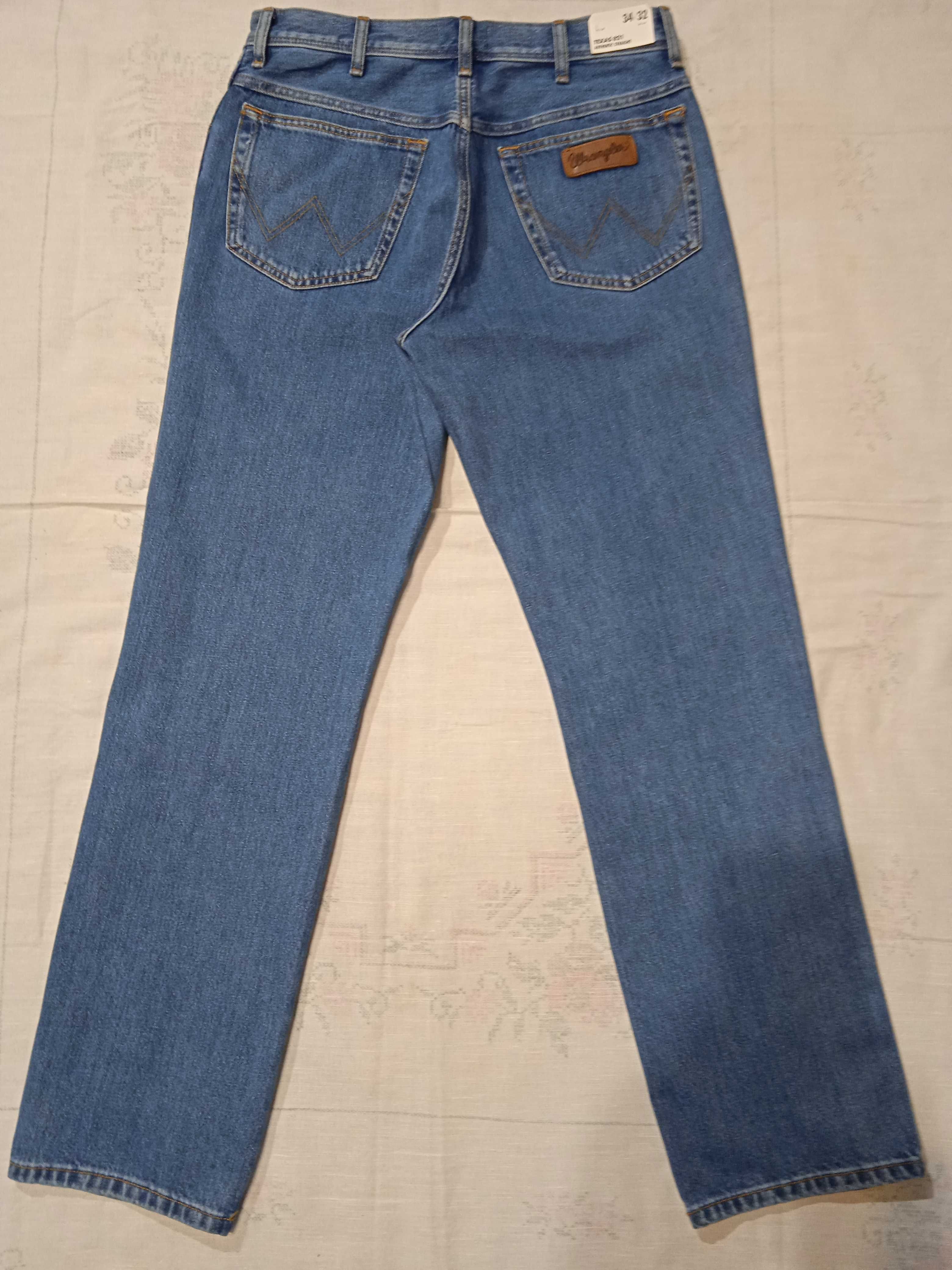 Wrangler Texas 821 Authentic Straight spodnie jeansy W34 L32