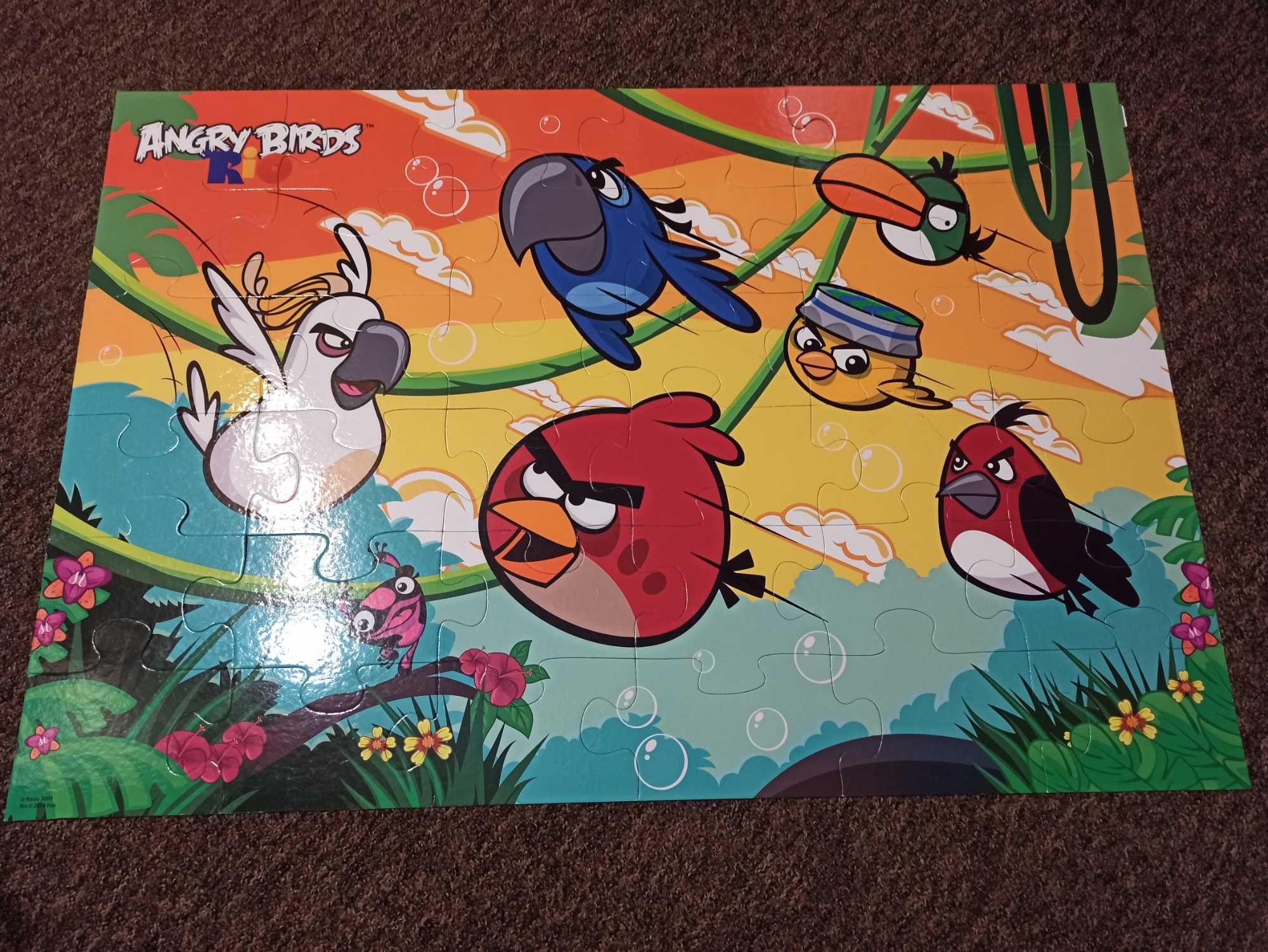 Puzzle Angry Birds duże 36 elementów