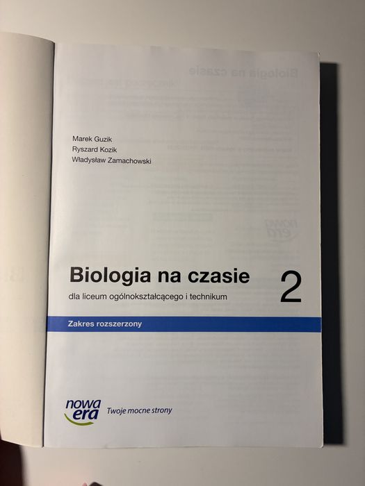 Biologia na czasie Nowa Era (zakres rozszerzony)