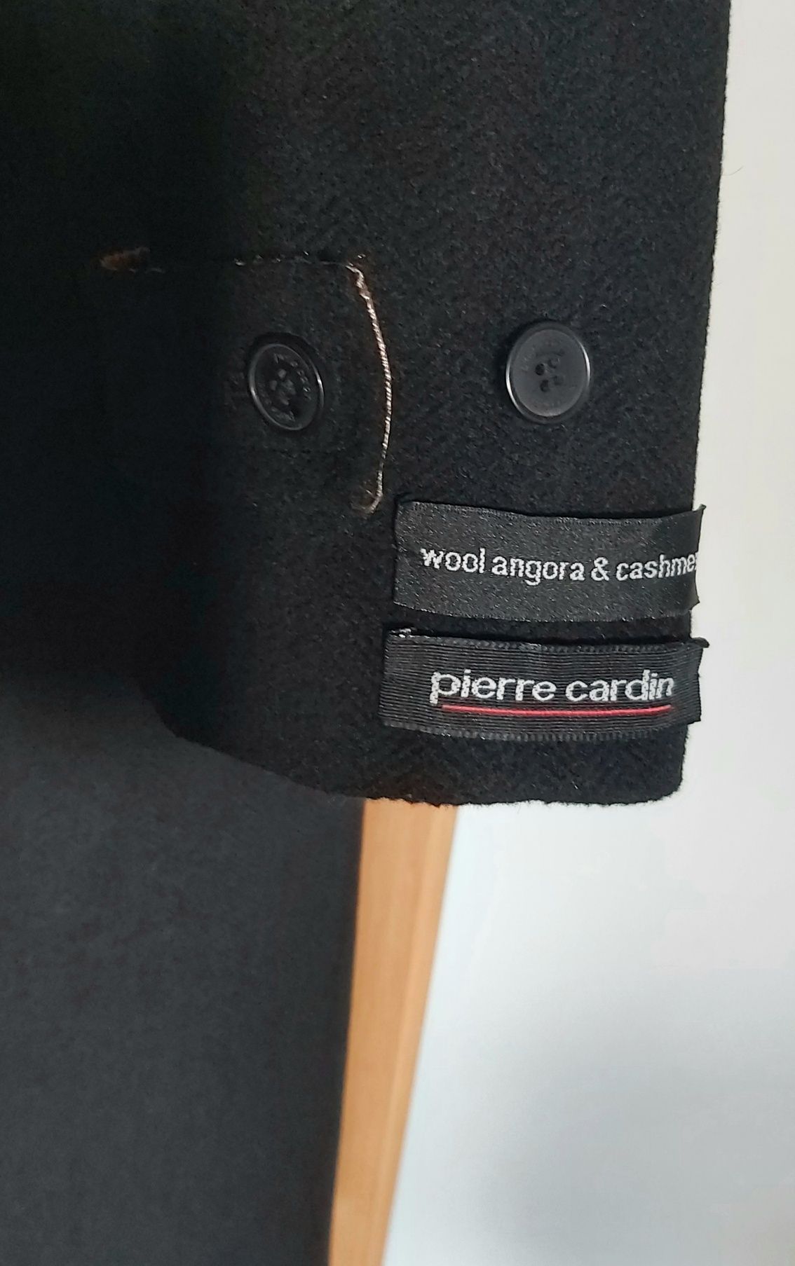 Męski płaszcz Pierre Cardin rozmiar M skład wool  cashmere angora