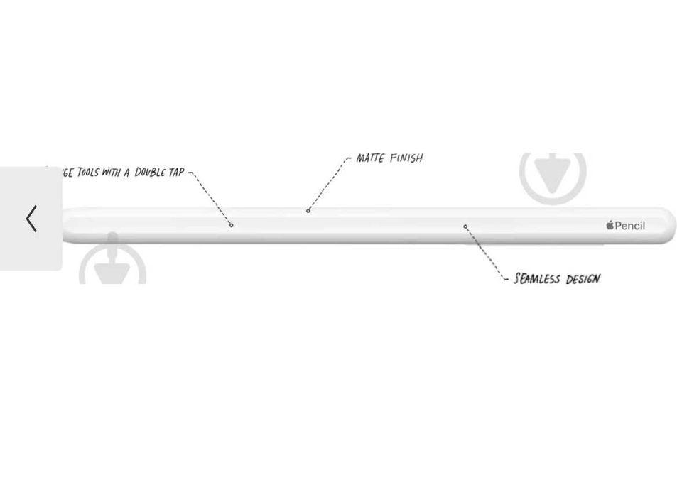 Стилус Apple Pencil 2 генерації Model A2051,
