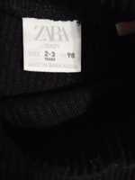 ZARA r.98 czarny mięciutki golf, sweterek.