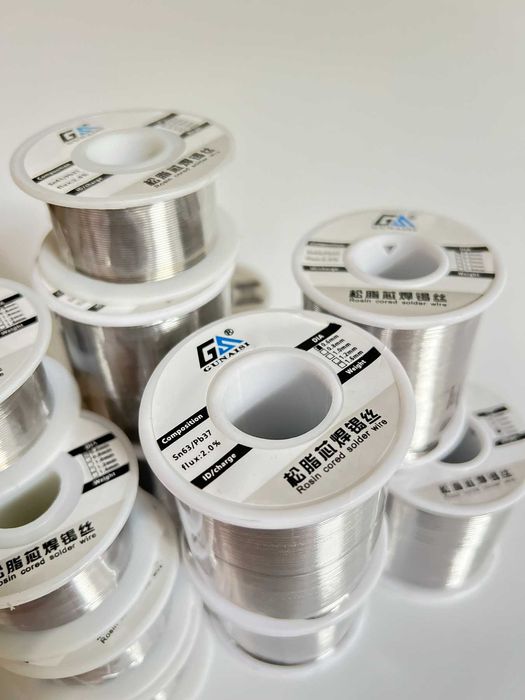 Якісний припій з флюсом Gunaisi 0.3-0.6мм 50 грм 500 грм припой