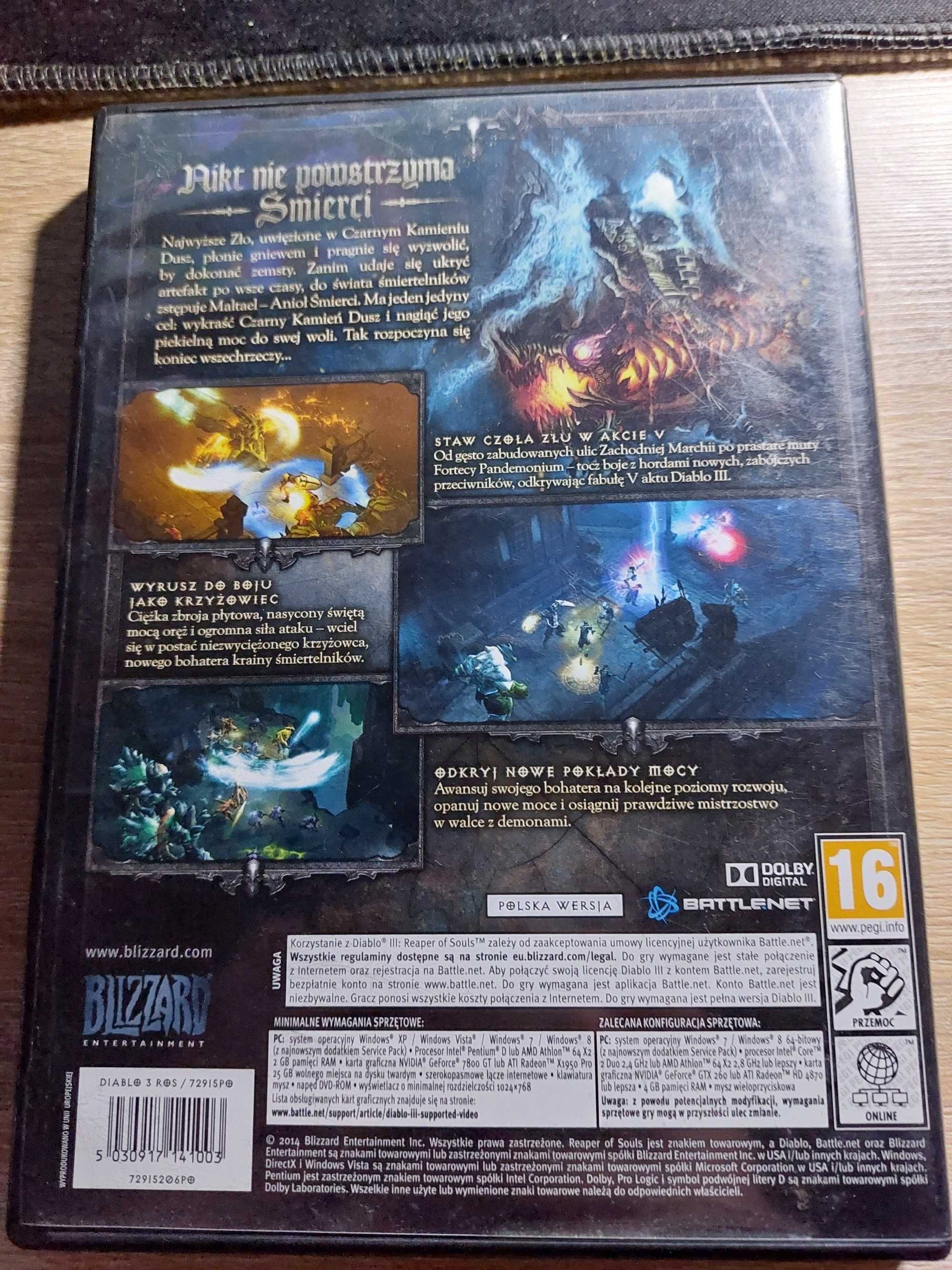 Gra PC. Diablo 3: Reaper of Souls PL