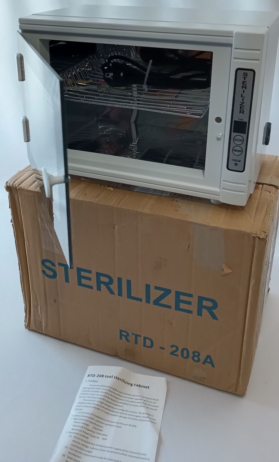 Sterylizator do dezynfekcji UV 99,9% Bakterii RTD-208A 12L. Nowy