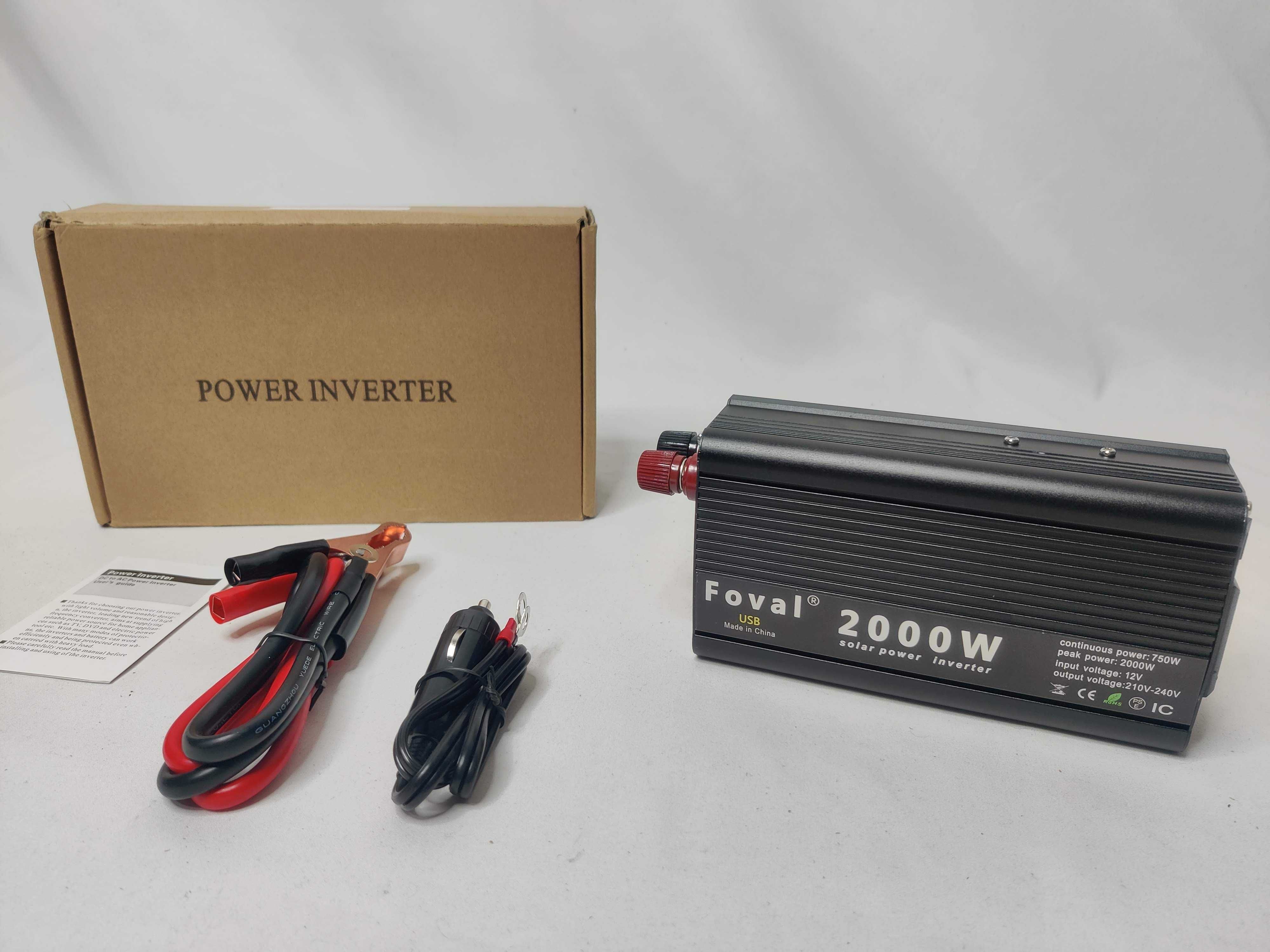 [NOVO] Inversor / Conversor Potência 750W / 2000W [12V para 220V]