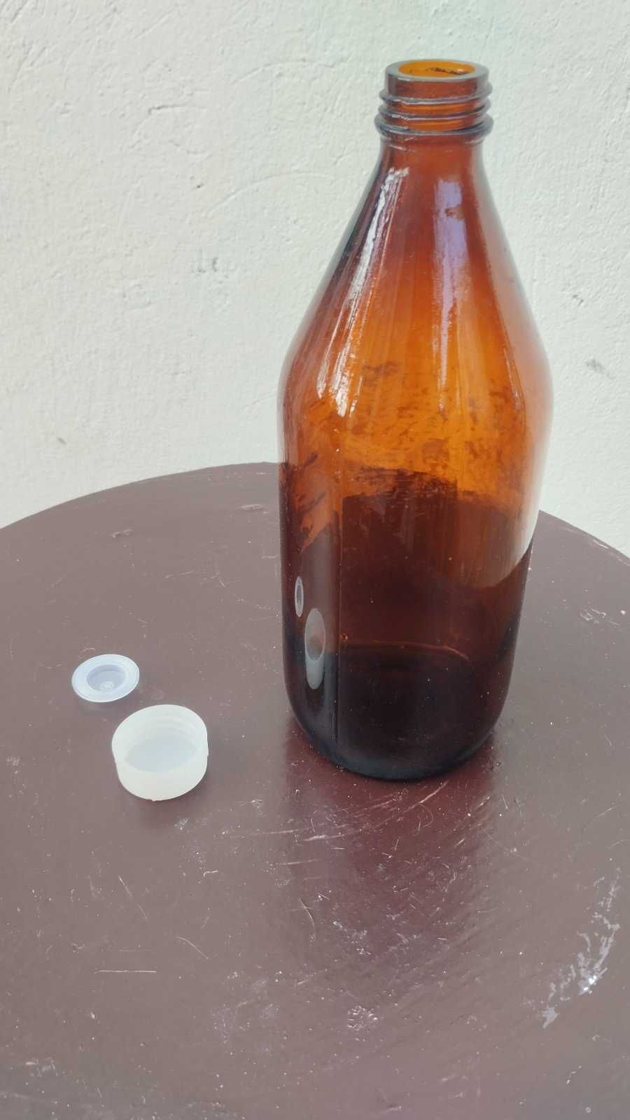 Бутылка стеклянная 1 литр для химических реагентов