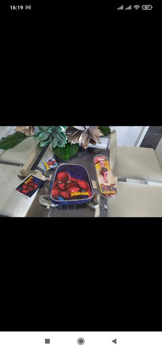 Lote  novo de 3 artigos homem aranha