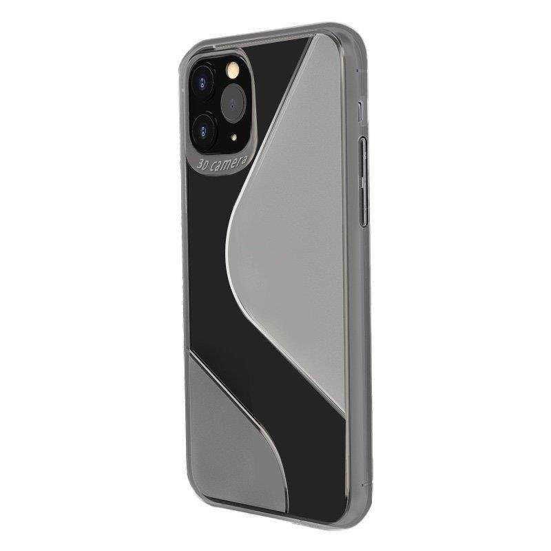 S-Case elastyczne etui pokrowiec iPhone 12 czarny